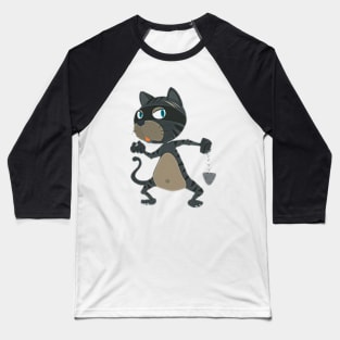 funny thief cat Baseball T-Shirt